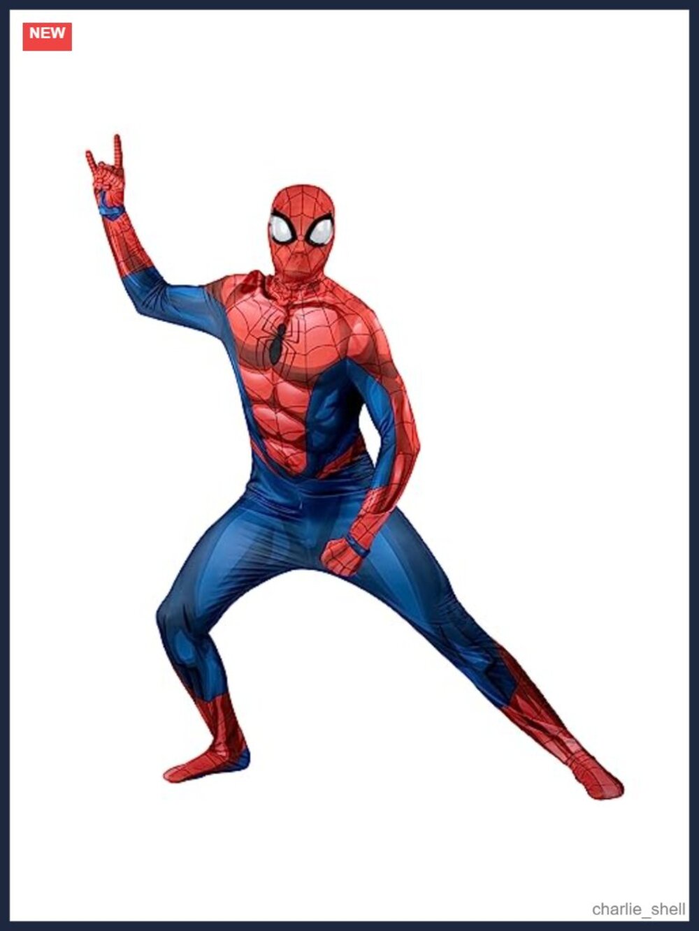 Marvel Spider-Man Adult Deluxe Zentai Costume Jumpsuit Medium